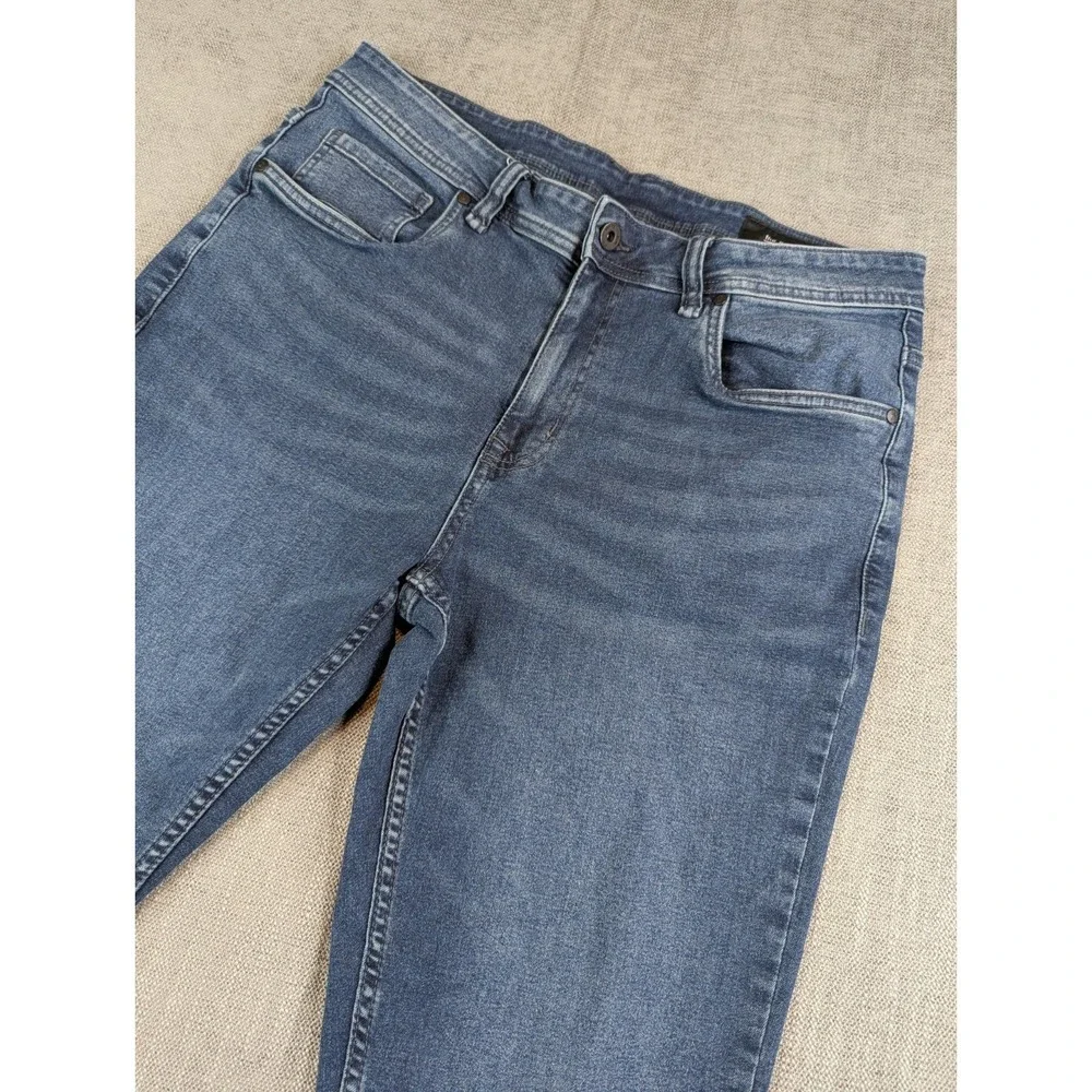 The Perfect Jean NYC Denim Pants Mens 34X28 Blue Athletic Stretch Whiskered
